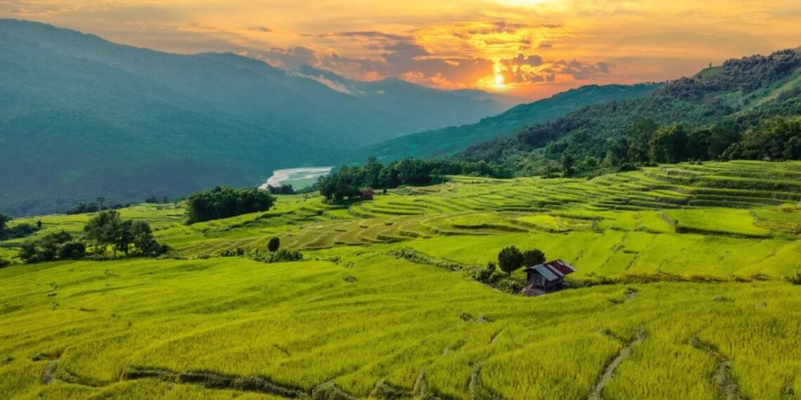 A view of Mariyang in Upper Siang, Arunachal Pradesh (ArunachalTsm/X)