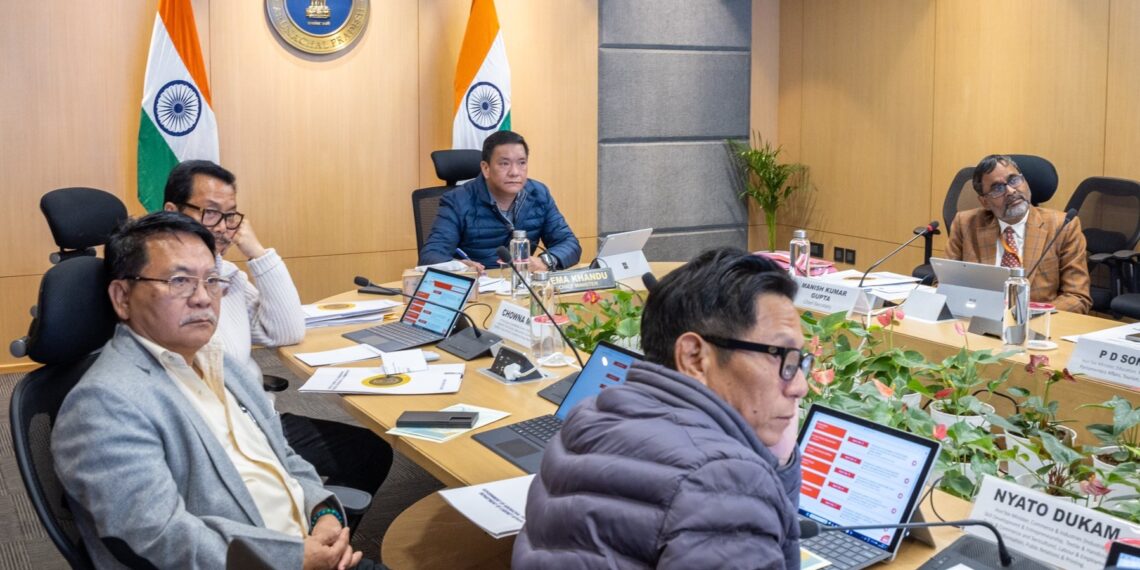 Arunachal CM Pema Khandu chairs the first cabinet meeting of the year (PemaKhanduBJP/X)