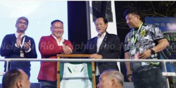 CM Neiphiu Rio inaugurates Nagaland Super League at Chümoukedima Football Stadium