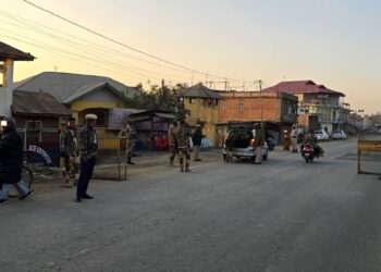 File photo of security forces conducting search operations in Manipur (manipur_police/X)
