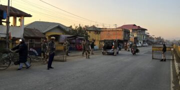 File photo of security forces conducting search operations in Manipur (manipur_police/X)
