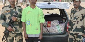 Meghalaya BSF seizes contraband worth Rs 28 lakh in East Khasi Hills, one held