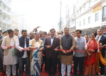 Assam CM inaugurates 17.5-meter foot overbridge in Guwahati’s Paltan Bazar