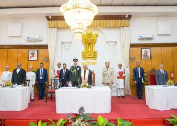 Former union home secretary Ajay Kumar Bhalla sworn in as 19th Manipur Governor