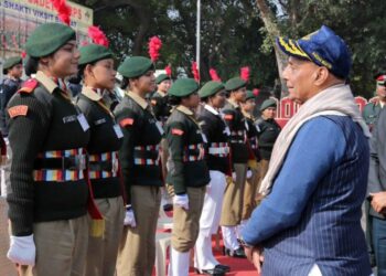 Defence minister Rajnath Singh confers ‘Raksha Mantri Padak’ to Assam’s Aryamitra Nath