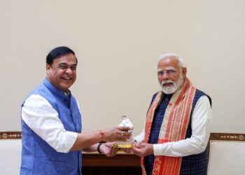 Prime Minister Narendra Modi and Assam CM Himanata Biswa Sarma