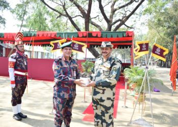A filw photo of the High-level sector commander-level coordination meeting between BSF and BGB