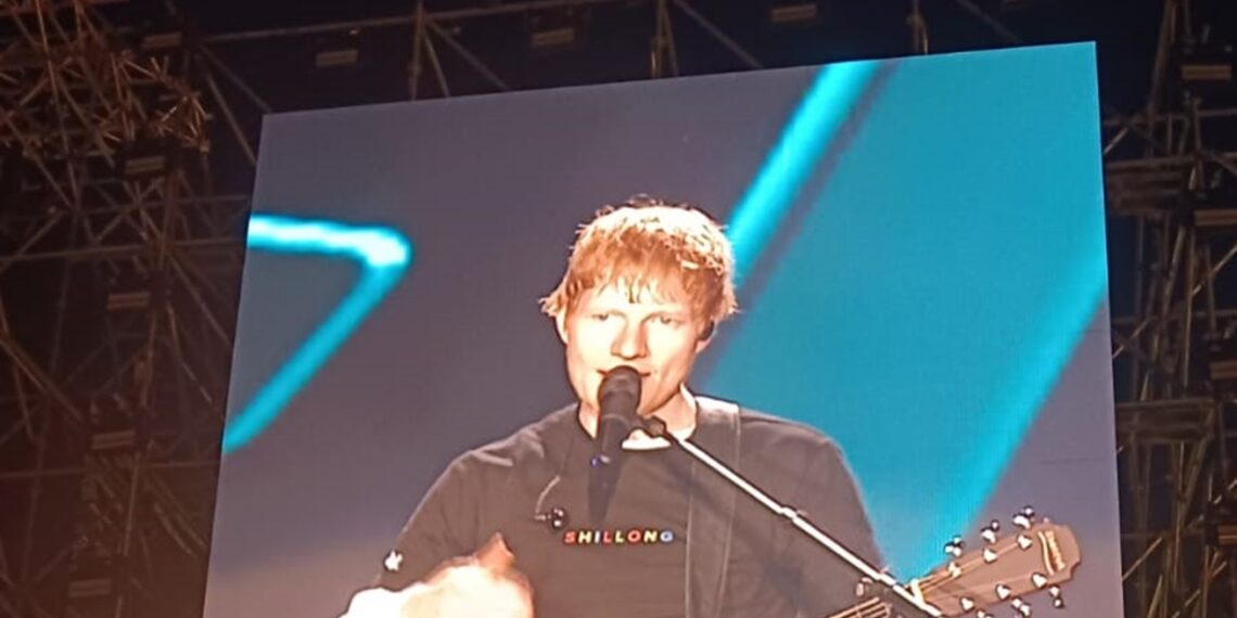 Ed Sheeran performs in Shillong, Meghalaya