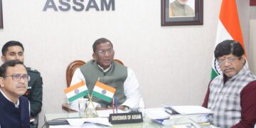 Governor Lakshman Prasad Acharya held video conference on Monday
