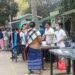 Women in Resubelpara, attend the health camp