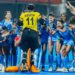 Indian women hockey team celebrates after defeating the Netherlands on Tuesday (TheHockeyIndia/X)