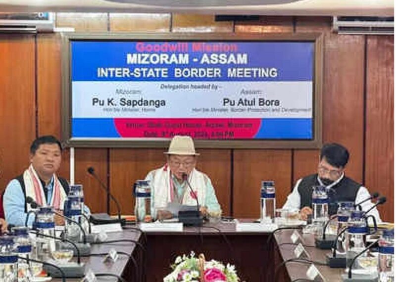 Official-level talks on Mizoram-Assam boundary dispute likely in March