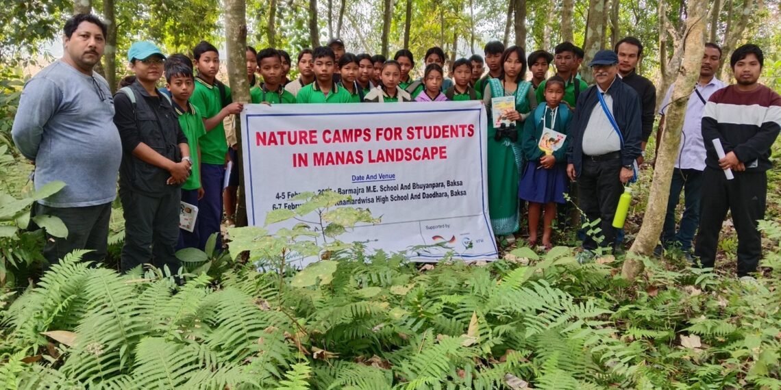 Aaranyak recently hosted two nature camps for students in Assam