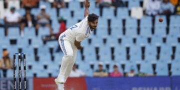 Mumbai player Shardul Thakur during a match against Meghalaya in Ranji Trophy