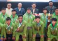 Meghalaya Chief Minister Conrad K. Sangma felicitated athletes who brought laurels to the state in the 38th National Games