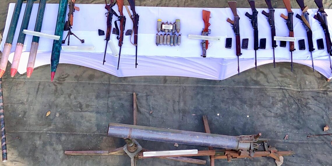 Around 300 looted weapons, including advanced firearms, and a significant stockpile of ammunition have been returned in Manipur (Spearcorps/X)