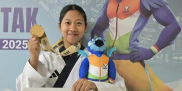38th National Games: Arunachal Pradesh’s Khinsan Wangsu wins Gold in Taekwondo