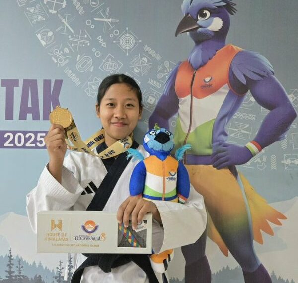 38th National Games: Arunachal Pradesh’s Khinsan Wangsu wins Gold in Taekwondo