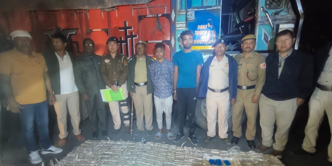 Tripura police intercepted a truck carrying 9,24,000 yaba tablets (DrManikSaha2/X)
