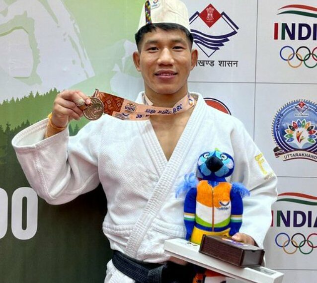 Arunachal Pradesh’s Kamdon Boi wins Bronze in Judo at National Games 2025