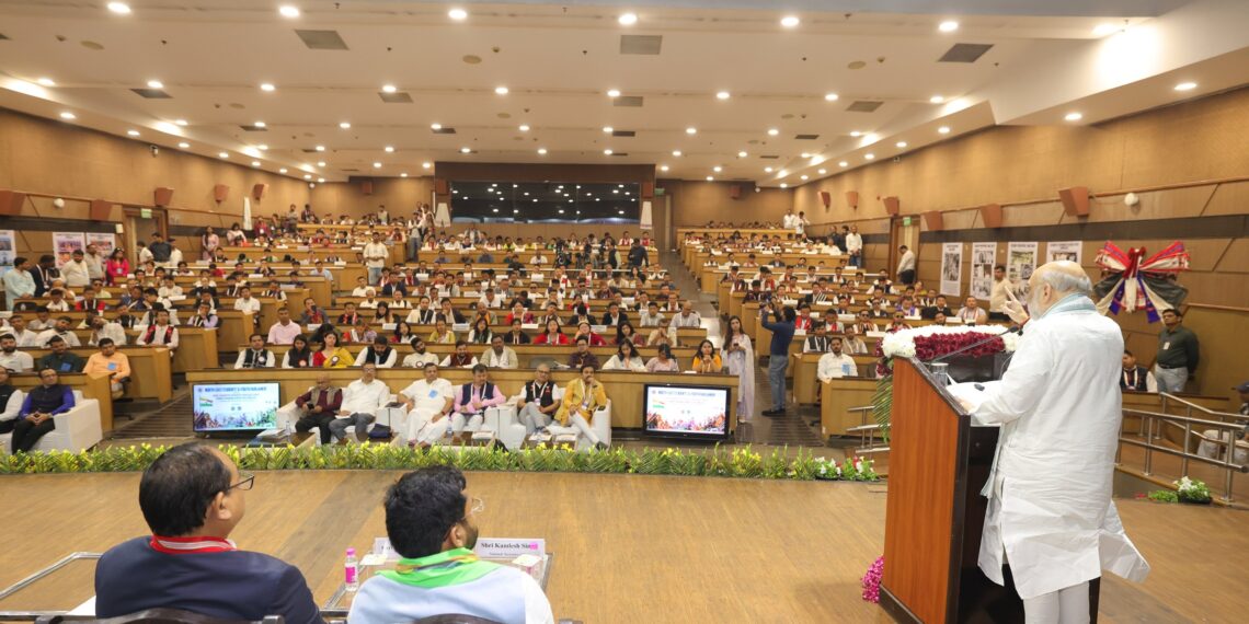 The Akhil Bharatiya Vidyarthi Parishad (ABVP) Youth Parliament held at New Delhi (AmitShah/X)