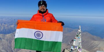 Tripura's Aritra Roy, a seasoned mountaineer and environmental advocate, has embarked on a groundbreaking journey to conquer Mount Everest (PIBAgartala/X)