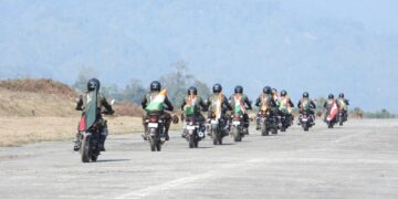 File photo of the armed forces' "Shaurya Yatra" (Spearcorps/X)