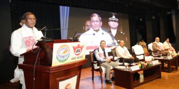 Assam Governor Lakshman Prasad Acharya attended the valedictory function of a seminar in Guwahati