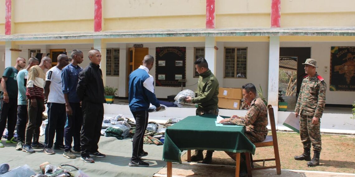 76 new recruits begin training with 119 Infantry Battalion in Meghalaya