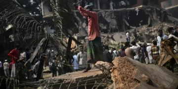 The slide goes on in Bangladesh