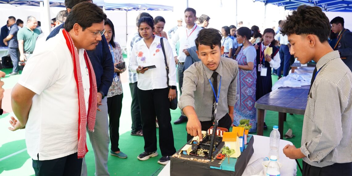 Meghalaya CM Conrad K Sangma at the National Science Day programme in Tura on Saturday.