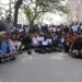 Journalists gathered at Maitighar Mandala to stage a mass protest, demanding justice (FNJNepal/X)