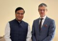 Assam Chief Minister Himanta Biswa Sarma met with European Union Ambassador to India, Herve Delphin, on Wednesday (himantabiswa/X)