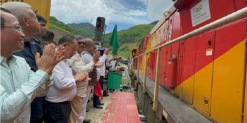 First-ever goods train from Guwahati reaches Tripura’s Nischintapur Terminal
