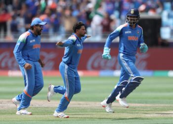 India win the Champions Trophy against New Zealand (AmitShah/X)