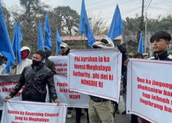 Khasi Students’ Union (KSU) rallied against the proposed Meghalaya State Investment Promotion & Facilitation Act, 2024 (MSIPF) (khasistudentsunion/Instagram)