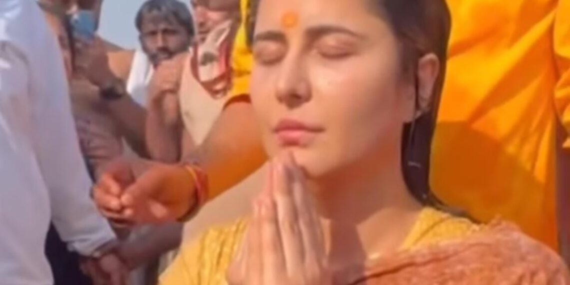 Bollywood actress Katrina Kaif at Maha Kumbh