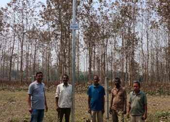 Aaranyak installs 25 solar street lights in HEC-hit villages in Goalpara, West Garo Hills