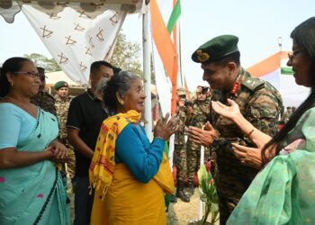 Mega army rally was held at Tamulpur, Assam, on Sunday