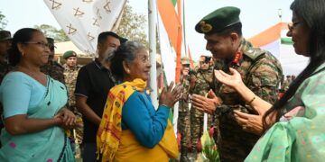 Mega army rally was held at Tamulpur, Assam, on Sunday