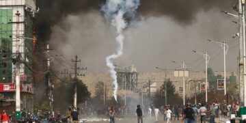 Pro-monarchy protests in Nepal (AbhishekMaharj6/X)