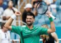 Novak Djokovic made history at the Miami Open by securing his 411th ATP Masters 1000 match victory (CGTNSportsScene/X)