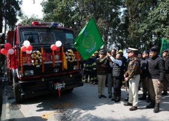 CM Prem Singh Tamang flags off fire tender in Sikkim on Monday (dilliramdulal/X)