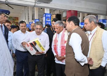 Minister of State for Railways V. Somanna visited the Guwahati railway station (VSOMMANA_BJP/X)