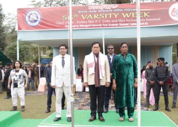 Union Minister Sarbananda Sonowal inaugurated the 56th Varsity Week at Dibrugarh University on Monday