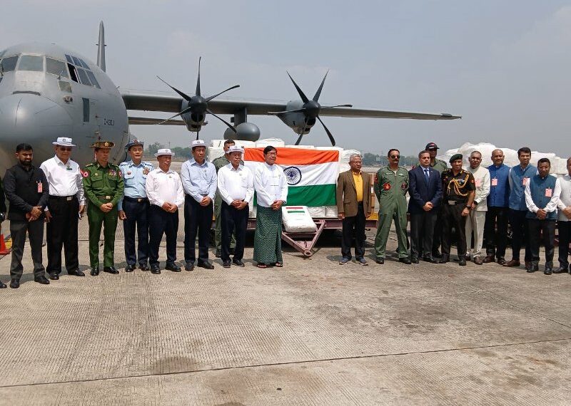 Operation Brahma: India hands over relief material to quake-hit Myanmar