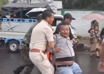 Protest in Shillong against mandatory Aadhaar-linking