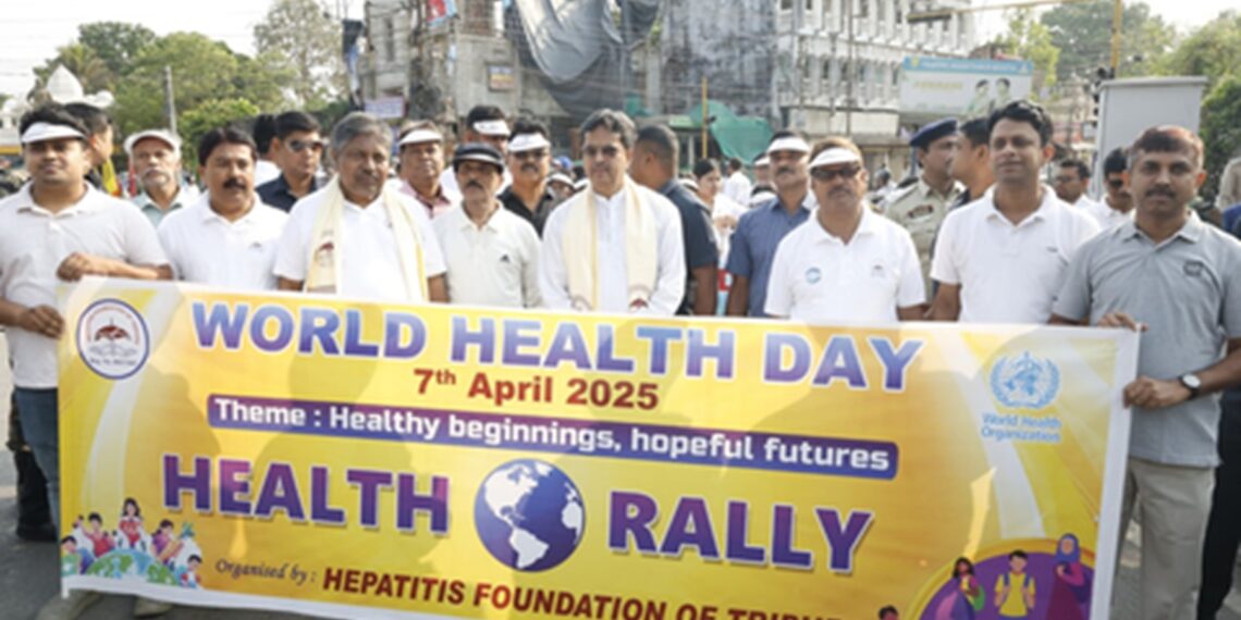 World Health Day 2025 rally in Tripura