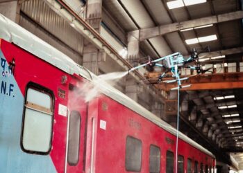 NFR used drones to clean Kamakhya Station, Assam (RailMinIndia/X)