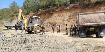 Manipur police arrests five for illegal stone extraction in Thoubal district